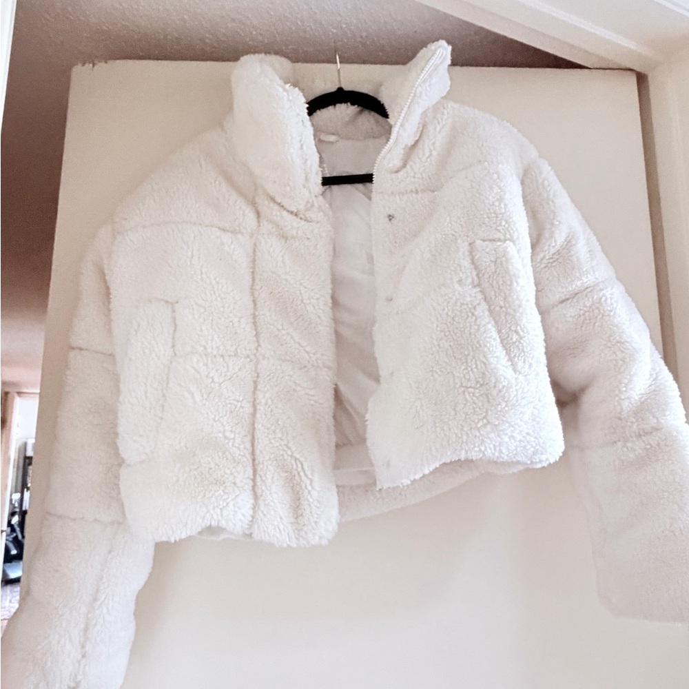 ALO IVORY yoga foxy Sherpa jacket - Picture 4 of 5